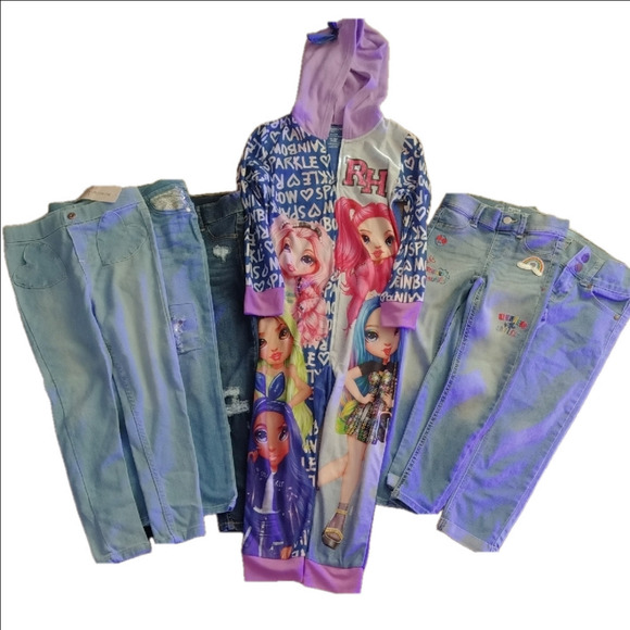 All Different Bands Other - Kids Ultimate Girly Pack - Rainbow High Onezy - 5 Pairs Of Cool😎JaEnS - Size 6